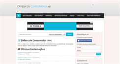 Desktop Screenshot of defesadoconsumidor.net