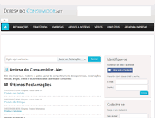 Tablet Screenshot of defesadoconsumidor.net